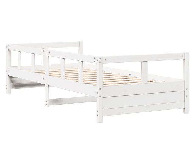 fehér tömör fenyőfa kanapéágy matrac nélkül 90 x 200 cm