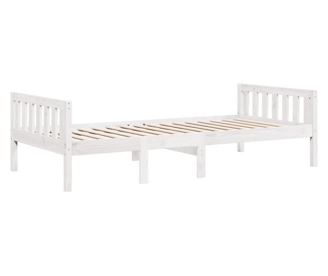 fehér tömör fenyőfa gyerekágy matrac nélkül 90 x 200 cm