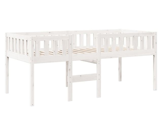 fehér tömör fenyőfa gyerekágy matrac nélkül 90 x 200 cm