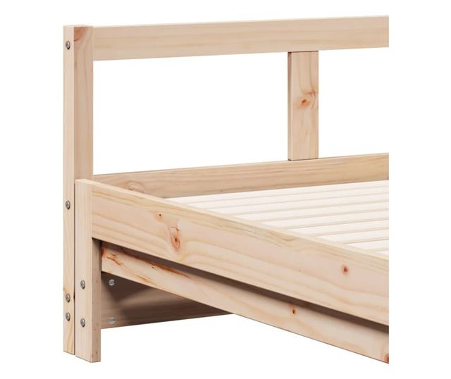 tömör fenyőfa kanapéágy matrac nélkül 90 x 190 cm