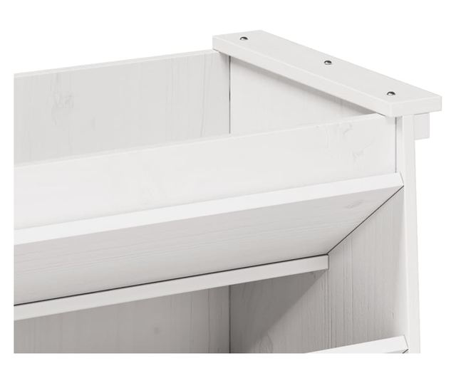 6 szintes fehér tömör fenyőfa gyógynövényültető 69x40x101,5 cm