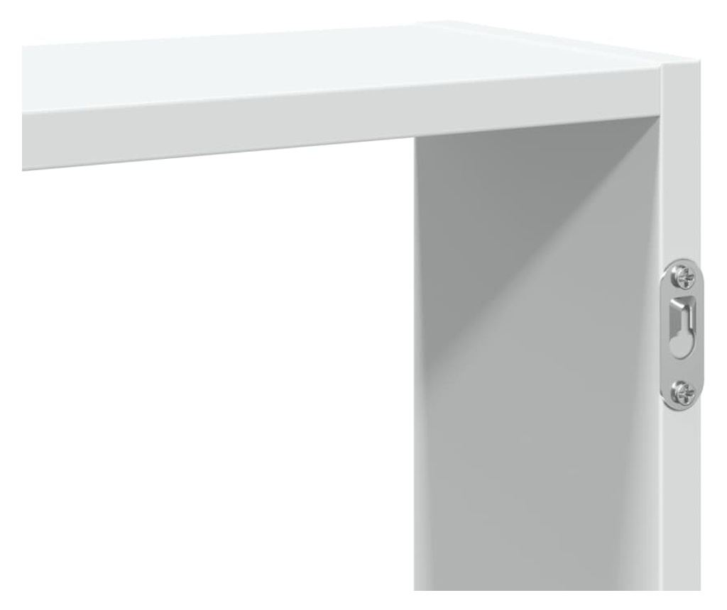 fehér szerelt fa fali polc 99 x 15 x 60 cm - 8