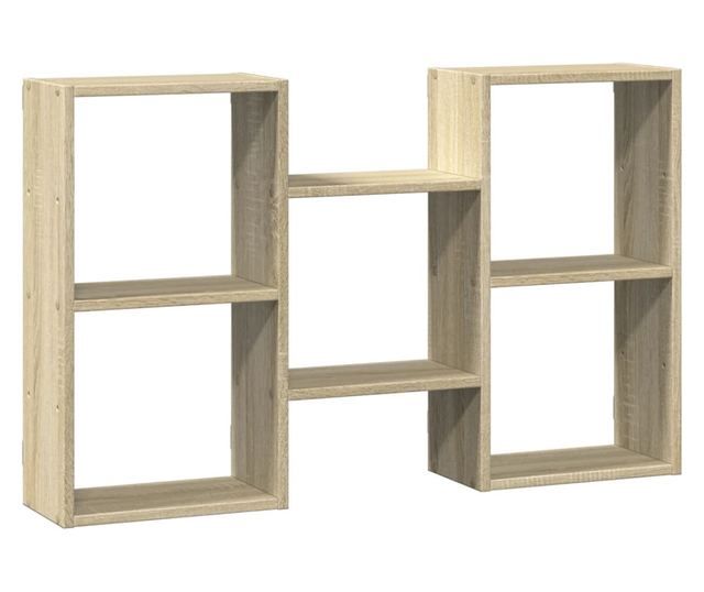 sonoma tölgy színű szerelt fa fali polc 96 x 18 x 60 cm