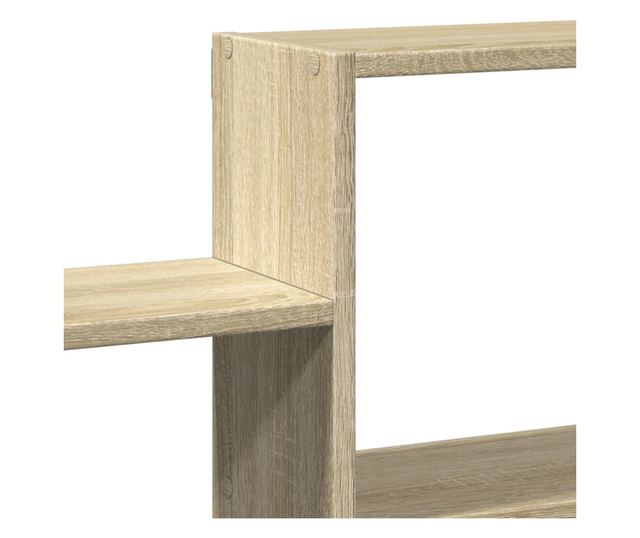 sonoma tölgy színű szerelt fa fali polc 96 x 18 x 60 cm