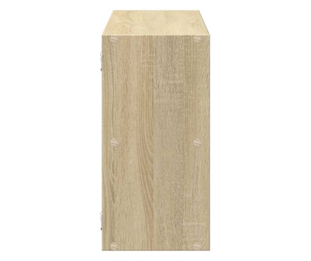 sonoma tölgy színű szerelt fa fali polc 100 x 25 x 50 cm