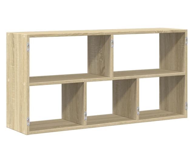 sonoma tölgy színű szerelt fa fali polc 100 x 25 x 50 cm