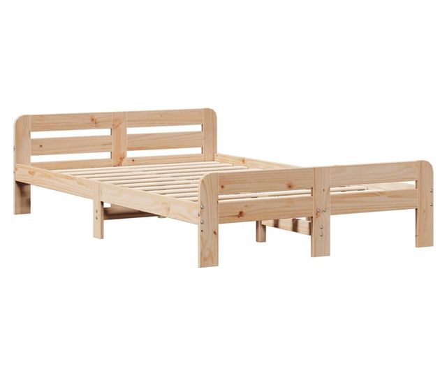 tömör fenyőfa ágykeret ágy matrac nélkül 120 x 200 cm