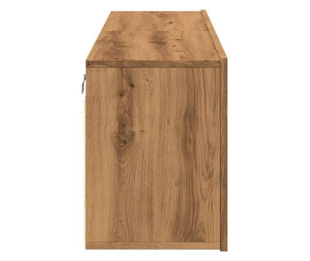 2 db kézműves tölgy falra szerelhető TV-szekrény 60x30x41 cm