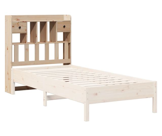 tömör fenyőfa fejtámla tárolóval 75 cm