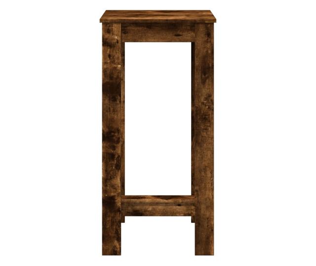 füstös tölgy színű szerelt fa bárasztal 51 x 50 x 103,5 cm