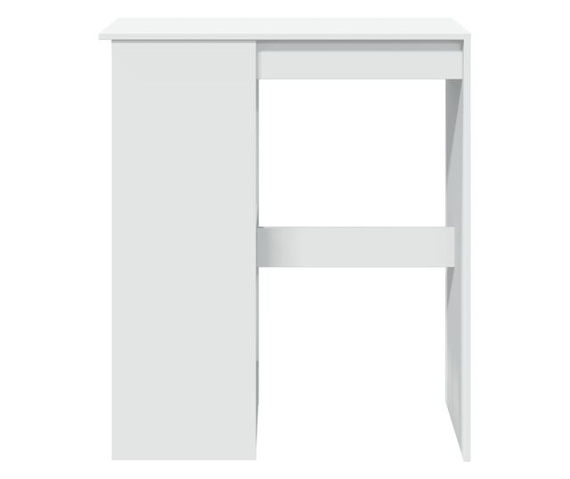 fehér szerelt fa tárolórekeszes bárasztal 90 x 47,5 x 103,5 cm