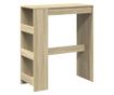 sonoma tölgy szerelt fa bárasztal tárolókkal 90 x 40 x 103,5 cm thumbnail 2