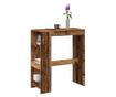 antik fa színű szerelt fa bárasztal tárolókkal 90x40x103,5 cm thumbnail 1
