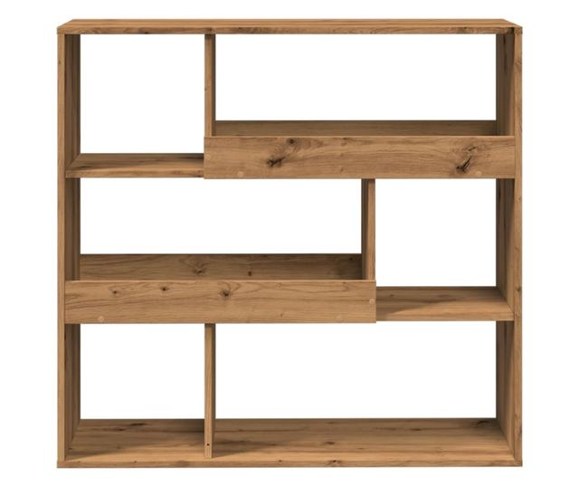 kézműves tölgy színű könyvszekrény/térelválasztó 100x33x94,5 cm