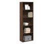 barna tölgy színű szerelt fa könyvespolc 60 x 30 x 189 cm