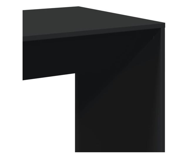 fekete szerelt fa bárasztal 51 x 50 x 103,5 cm