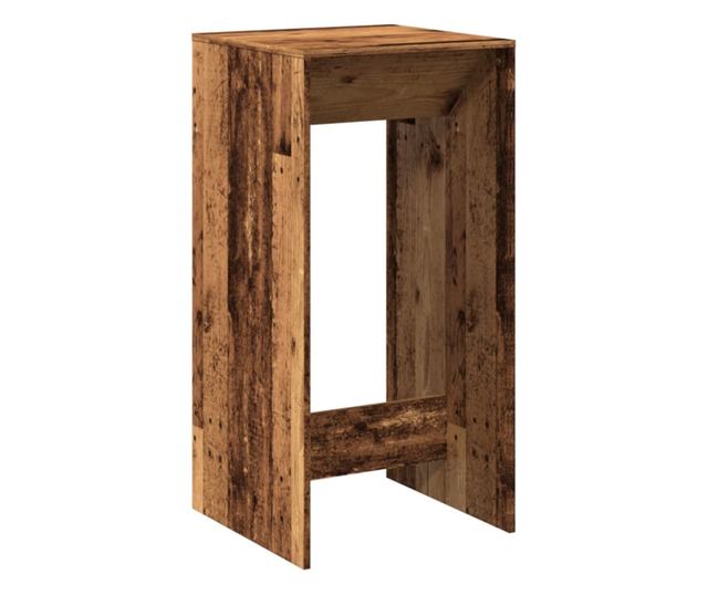 antik fa színű szerelt fa bárasztal 51 x 50 x 103,5 cm