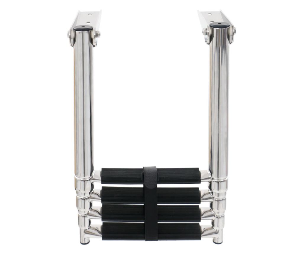 4 lépcsős rozsdamentes acél összecsukható beszállólétra - 3