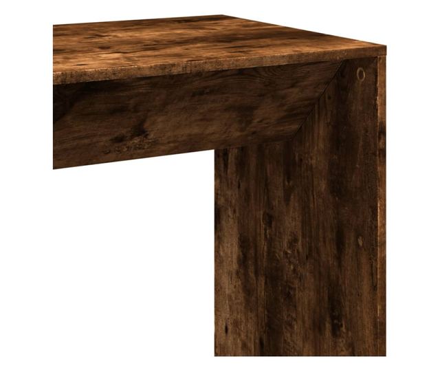 füstös tölgy színű szerelt fa bárasztal 102 x 50 x 103,5 cm