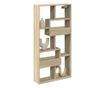 sonoma tölgy színű szerelt fa faliszekrény 50 x 15 x 100 cm thumbnail 3