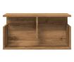kézműves tölgy színű szerelt fa faliszekrény 60 x 20 x 30 cm
