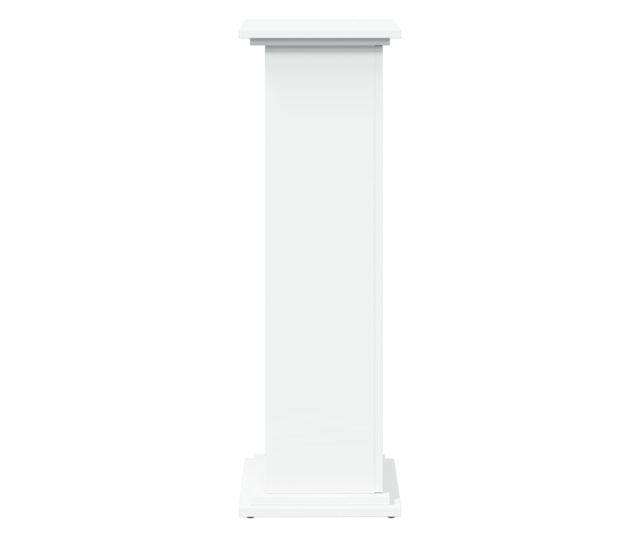 fehér szerelt fa bemutatóállvány tárolóval 31 x 30 x 90 cm