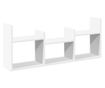 fehér szerelt fa faliszekrény 100 x 18 x 40 cm