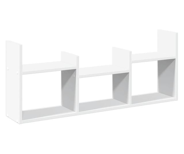 fehér szerelt fa faliszekrény 100 x 18 x 40 cm