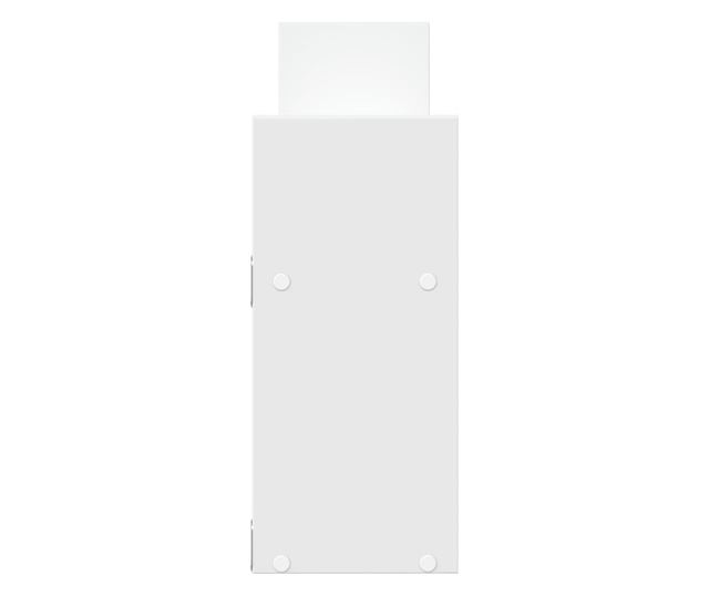 fehér szerelt fa faliszekrény 100 x 18 x 40 cm