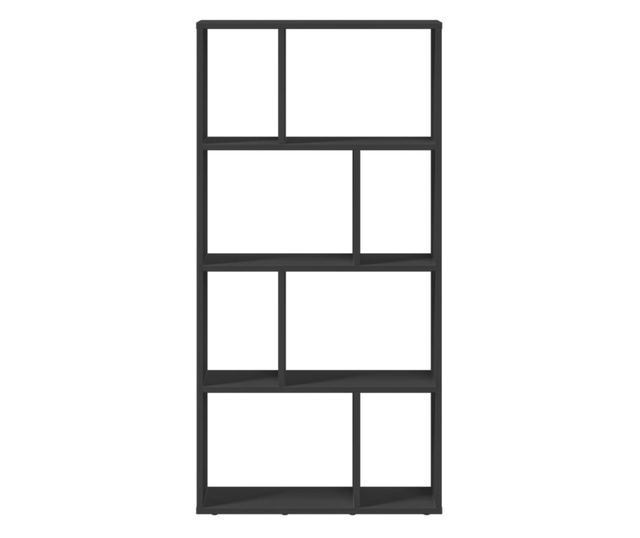 fekete szerelt fa könyvszekrény 60 x 20 x 120 cm