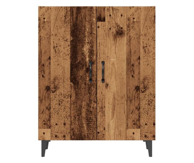 antik fa színű szerelt fa tálalószekrény 70 x 34 x 90 cm