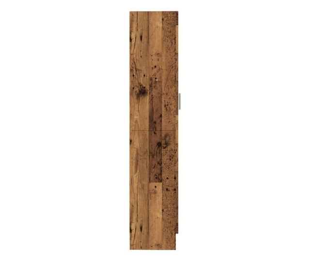 antik fa színű szerelt fa könyvszekrény 82,5 x 30,5 x 150 cm