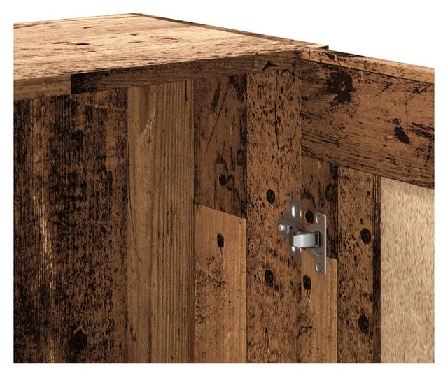 antik fa színű szerelt fa könyvszekrény 82,5 x 30,5 x 150 cm