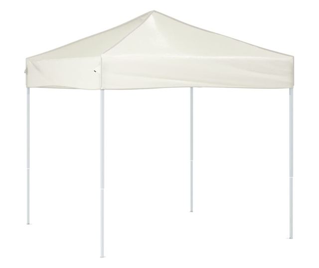 krémszínű összecsukható partisátor 2 x 2 m