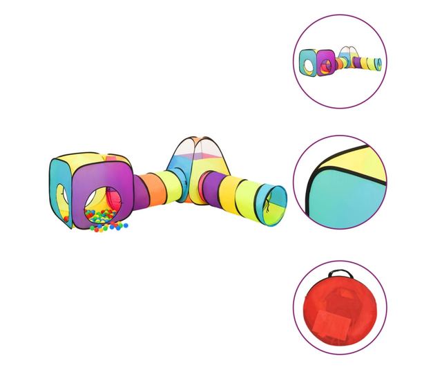 többszínű gyerekjátszósátor 190 x 264 x 90 cm