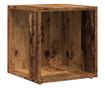 antik fa színű szerelt fa kisasztal 33 x 33 x 34 cm
