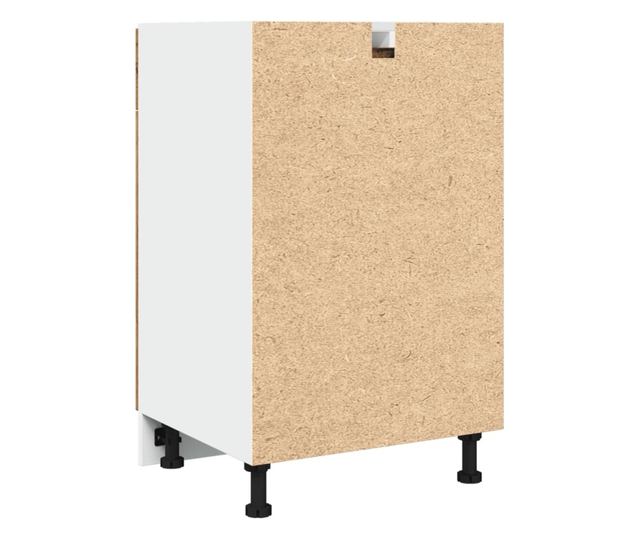 antik fa színű szerelt fa fiókos alsószekrény 50 x 46 x 81,5 cm