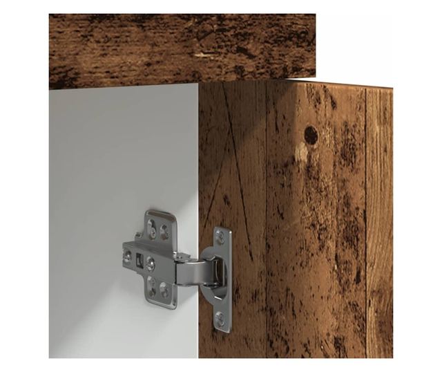 antik fa színű szerelt fa fiókos alsószekrény 50 x 46 x 81,5 cm