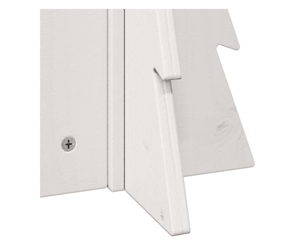 fehér tömör fenyőfa karácsonyfa-dekoráció 49 cm - 6