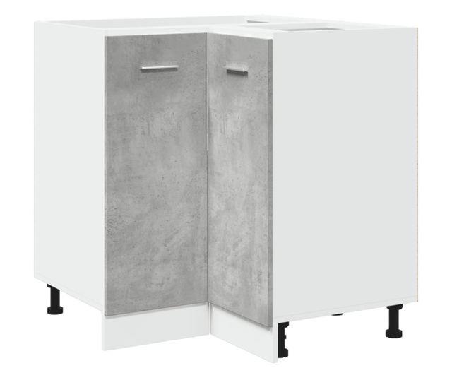 betonszürke szerelt fa konyhaszekrény 75,5 x 75,5 x 81,5 cm