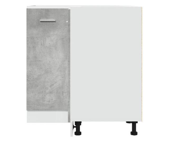 betonszürke szerelt fa konyhaszekrény 75,5 x 75,5 x 81,5 cm