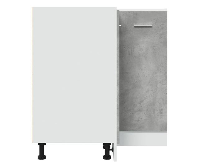 betonszürke szerelt fa konyhaszekrény 75,5 x 75,5 x 81,5 cm