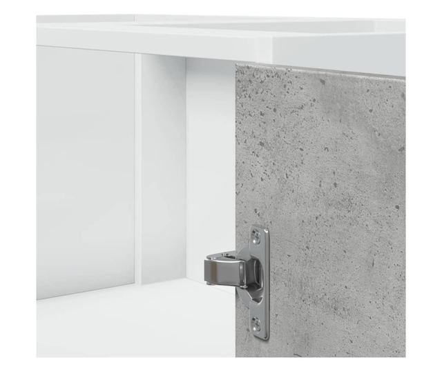 betonszürke szerelt fa konyhaszekrény 75,5 x 75,5 x 81,5 cm