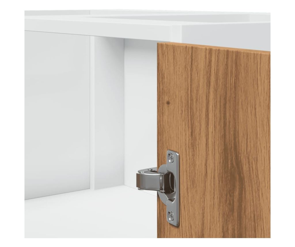 kézműves tölgyszínű szerelt fa konyhaszekrény 75,5x75,5x81,5 cm - 8