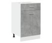 betonszürke szerelt fa fiókos alsószekrény 50 x 46 x 81,5 cm thumbnail 2