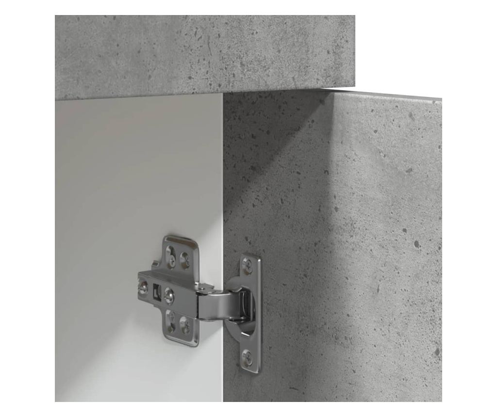 betonszürke szerelt fa fiókos alsószekrény 50 x 46 x 81,5 cm - 9