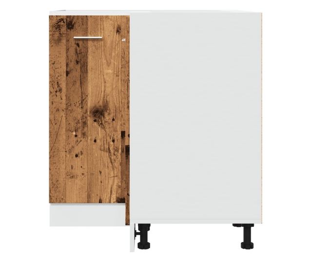 antik fa színű szerelt fa konyhaszekrény 75,5 x 75,5 x 81,5 cm