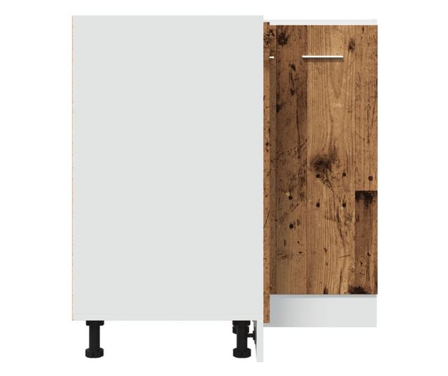 antik fa színű szerelt fa konyhaszekrény 75,5 x 75,5 x 81,5 cm