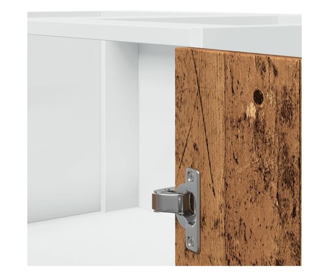 antik fa színű szerelt fa konyhaszekrény 75,5 x 75,5 x 81,5 cm