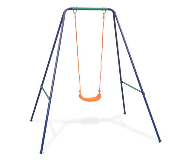 narancssárga 2 az 1-ben egyszemélyes hinta és totyogó hinta